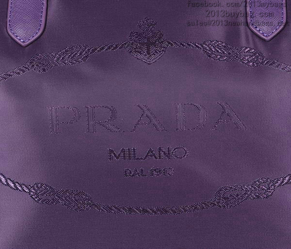 2014 Prada fabric shoulder bag BL4257 purple